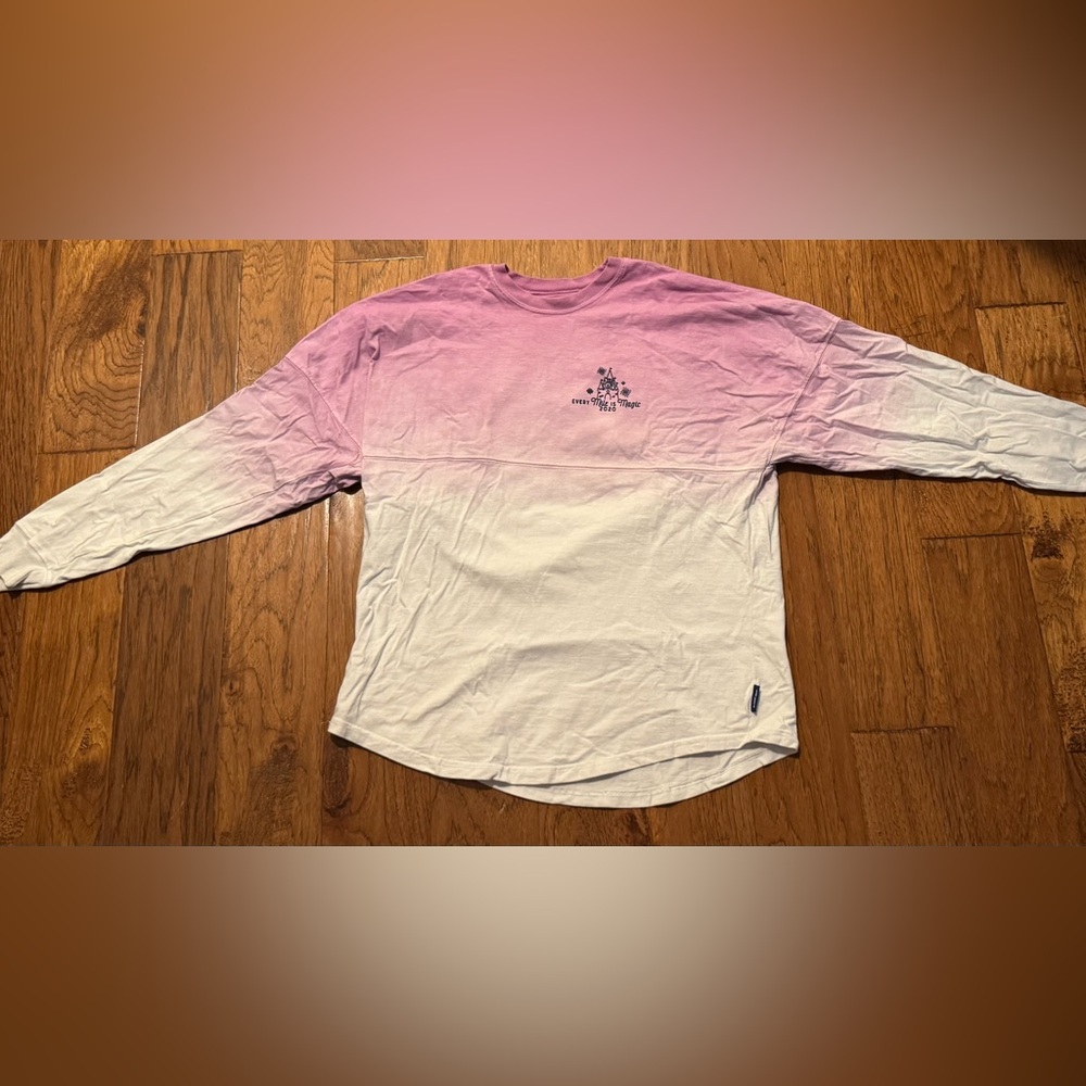 RunDisney Walt Disney World Marathon 2020 pink & white Spirit Jersey size small